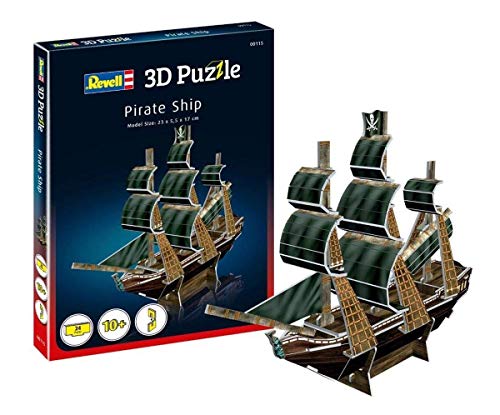 Revell- Barco Pirata 3D Puzzle, Multicolor (00115)
