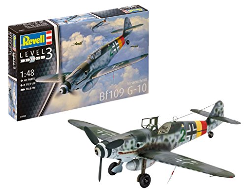 Revell Messerschmitt Bf109 G-10, Kit de Modelo, Escala 1:48 (3958) (03958), 18,9 cm