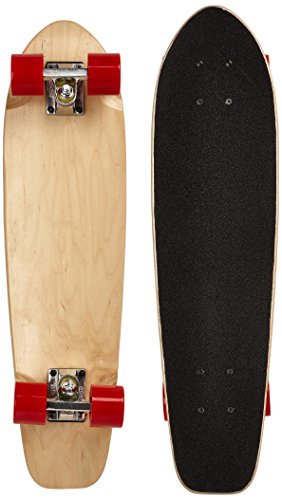 Ridge Natural Range Cruiser Skateboard, Unisex Adulto, Rojo/marrón, 27"
