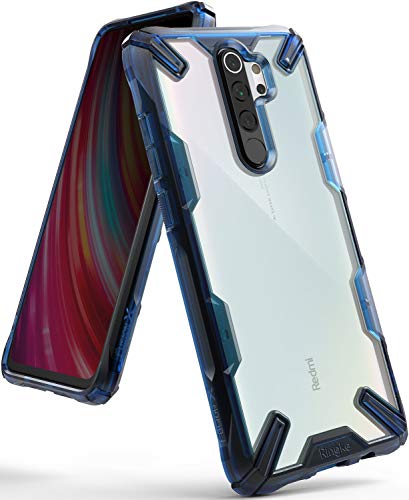 Ringke Fusion-X Diseñado para Funda Xiaomi Redmi Note 8 Pro, Transparente al Dorso Carcasa Redmi Note 8 Pro 6.53" Protección Resistente Impactos TPU + PC Funda para Redmi Note 8 Pro 2019 - Space Blue