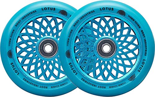 Root Industries Lotus Stunt - Ruedas para patinete (110 mm, 2 unidades), color azul