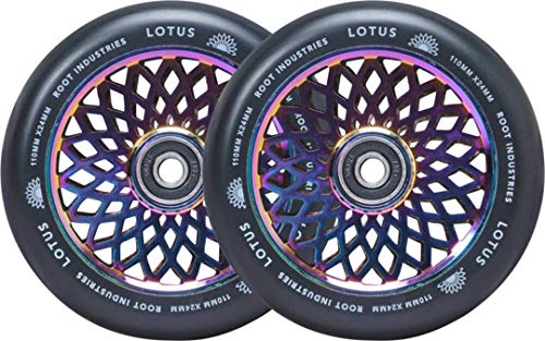 Root Industries Lotus Stunt - Ruedas para patinete (110 mm, 2 unidades), color azul