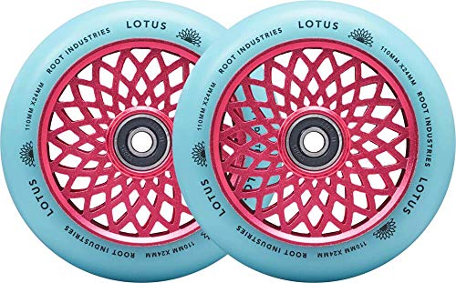 Root Industries Lotus Stunt - Ruedas para patinete (110 mm, 2 unidades), color rosa