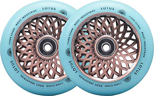 Root Industries Lotus Stunt - Ruedas para patinete (110 mm, Copper/Isotope, 2 unidades)