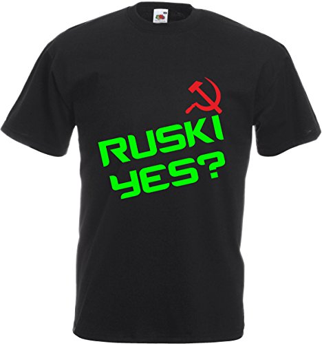 Ruski sí CS Go inspirado T Shirt Counter Strike ESL dreamack Funny PC Xbox PS4 verde negro X-Large