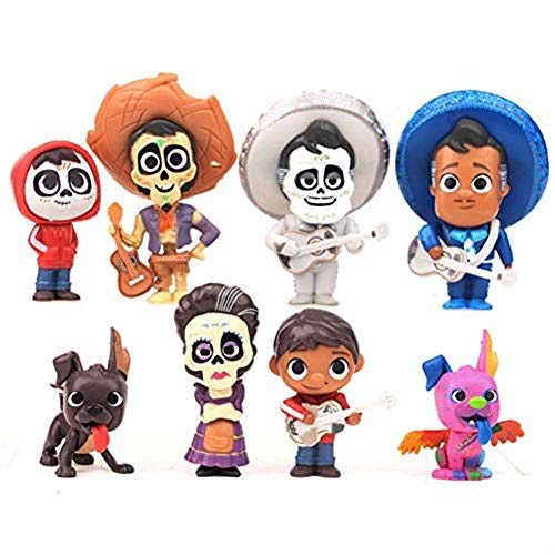 Set de 8 muñecas Coco Miguel Hector Dante Imelda Pepita Figura de acción Modelo de Juguete