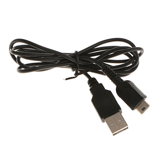Sharplace Cable de Cargador Fuente de Alimentación USB para Consola Micro de Juego de Nintendo Gbm Color Negro