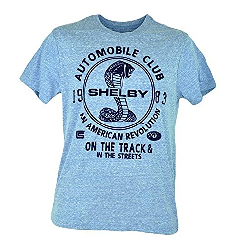 Shelby American Revolution Cobra Automobile Club Heather Blue Tshirt tee