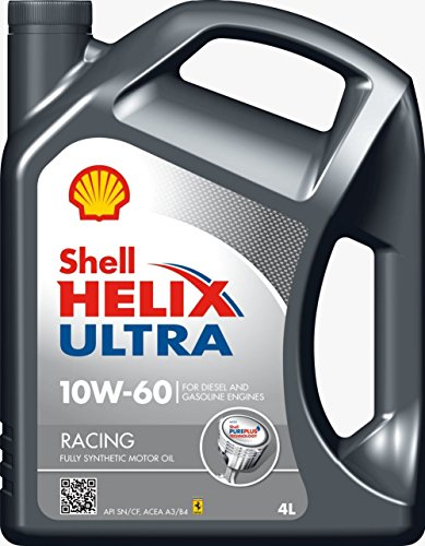 Shell - Helix Ultra Racing 10w60 Olio Auto 100% Sintetico tanica da 4 litri