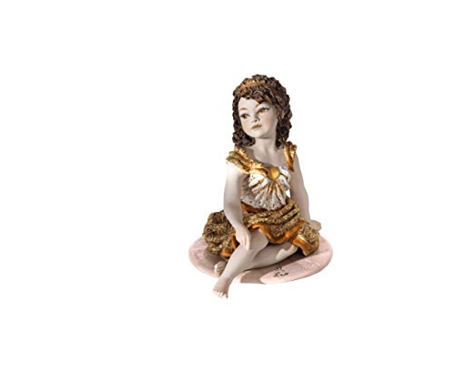 Sibania – Estatua de porcelana León – Signo Zodiacal – Elegante decoración artesanal – Clásica Artística Vicentina – Fabricado en Italia