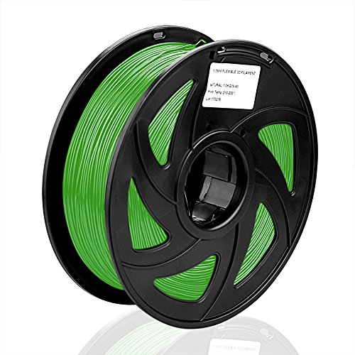 SIENOC 1 paquete de filamento impresora 3D ABS 1.75mm Impresora - Con 1 kg de carrete (ABS Verde)