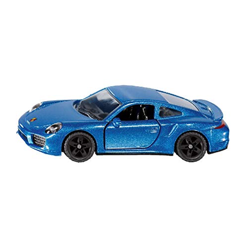 SIKU 1506, Porsche 911 Turbo S, Metal/Plástico, Azul, Vehículo de juguete para niños, Apertura de puertas