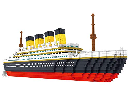 SKAJOWID Bloque De Construcción, Bloque De Construcción Large Titanic Model Building Block Set 1860 + Pcs Nano Mini Blocks DIY Toys, 3D Puzzle DIY Educational Toy, Multicolor, Adecuado para Niños