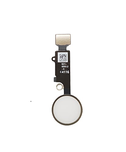 Smartex® Boton Home con Flex Cable de Repuesto Compatible con iPhone 7 Plus – Blanco Pulsador Home Button | Solo función estética