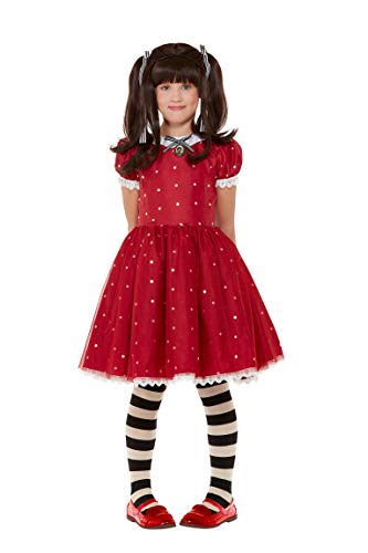 Smiffy's-Smiffys Officially Licensed Santoro Ruby Costume Disfraz oficial Rubí, color rosso, L-10-12 years 52366L