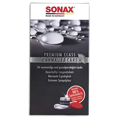 SONAX 02112000 Premium Class Carnauba Care - Juego de Utensilios para Encerado Manual y Limpieza de Coche
