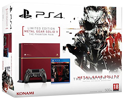 Sony PlayStation 4 500 GB + Metal Gear Solid V: The Phantom Pain Limited Edition - juegos de PC (PlayStation 4, Borgoña, 802.11b, 802.11g, 802.11n, GDDR5, AMD Jaguar, AMD Radeon)