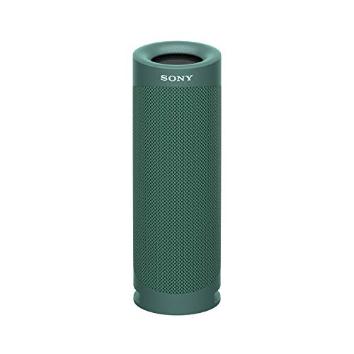 Sony SRS-XB23 - Altavoz Bluetooth Potente, con Luces, Extra Bass, Resistente al Agua, Polvo, óxido, Golpes y Larga duración de batería de hasta 12h, Verde