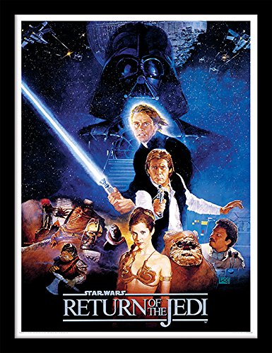 Star Wars Return of The Jedi (One Sheet) FP11222P-PL, Hoja Impresión Enmarcada, 3.80 x 44 x 35.40 cm