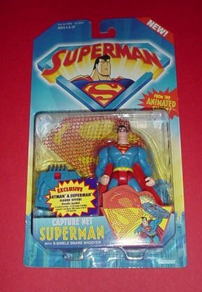 SUPERMAN MAN OF STEEL ANIMATED:CAPTURE NET SUPERMAN FIGURE by DC Comics by DC Comics
