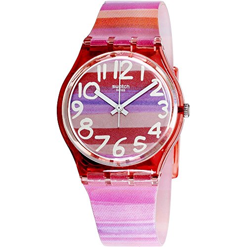 Swatch GP140 ASTILBE - Reloj Analógico de Cuarzo para Mujer con Correa de Plástico