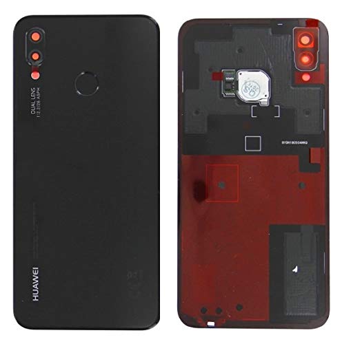 Tapa de la batería, Parte Posterior, Cubierta de la batería para Huawei P20 Lite Negro/Sensor/lámina Adhesiva
