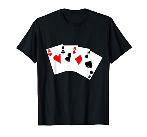 Tarjetas Poker Casino Juegos de azar Baraja de cartas Camiseta