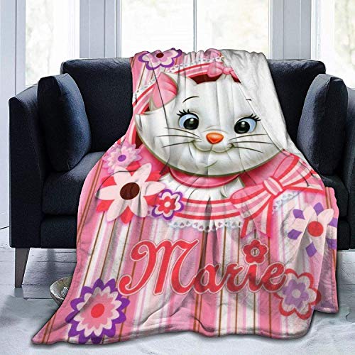 Throw Blanket The Aristo-Cats Ma-RIE Ultra-Soft Micro Fleece Blanket Bedroom Bedding for Couch Bed Warm 60"X50"