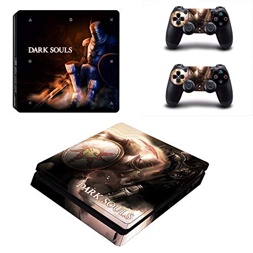 TSWEET Game Dark Souls Ps4 Slim Skin Sticker Decal For Playstation 4 Console and 2 Controllers Ps4 Slim Skins Stickers Vinyl