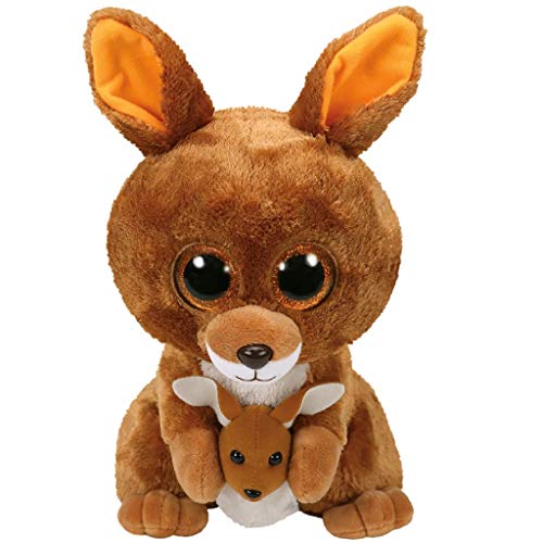 TY- Beanie Boo's Kipper, canguro, Color marrón, 23 cm (United Labels Ibérica 37160TY) , color/modelo surtido