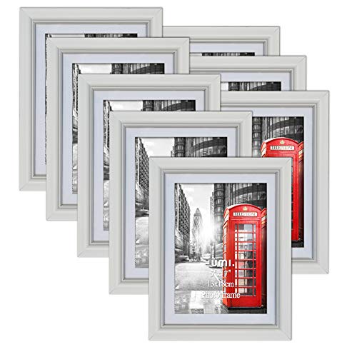 UMI. Essentials Marco de Fotos 13 x 18 cm Set de 8, Blanco