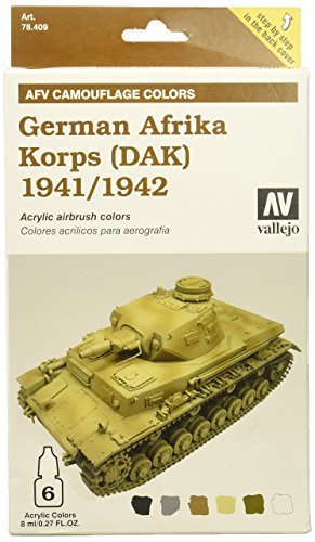 VALLEJO-3078409 78409 VALLEJO AFV Afrika Korps Alem, Color Surtido (3078409)