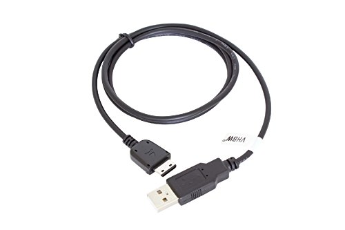 vhbw Cable de Transferencia de Datos, Mediante USB para Samsung SGH-E1150, E1150i, E1170, E1190, E2121, E2210
