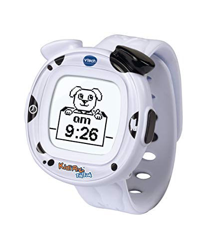 VTech- Kidi Pet TIK Tak Formato Digital y analogico de la Hora. Reloj, Color Blanco (3480-170522)