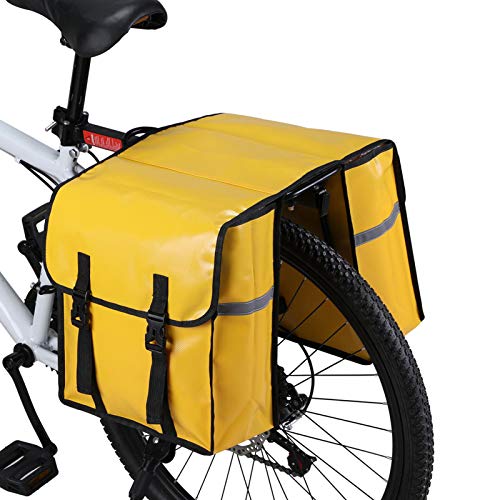 WILDKEN Alforjas para Portaequipajes de Bicicleta, Bolsas Traseras para Bicicletas MTB Sillines Pannier Bag Impermeable Bicicleta Carretera Asiento Trasero (Amarillo)