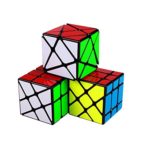 Wings of wind - Cubo Mágico Irregular de Velocidad MoYu YongJun Fisher, Rueda de Viento, Puzzle Kingkong Cube (Paquete de 3)