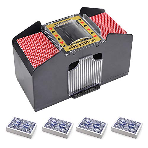 YanFeng - Mezclador automático de tarjetas para póquer y cartas
