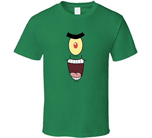 YAOJIN Plankton Evil Laugh Disfraz de Bob Esponja Camiseta Verde Irlandés
