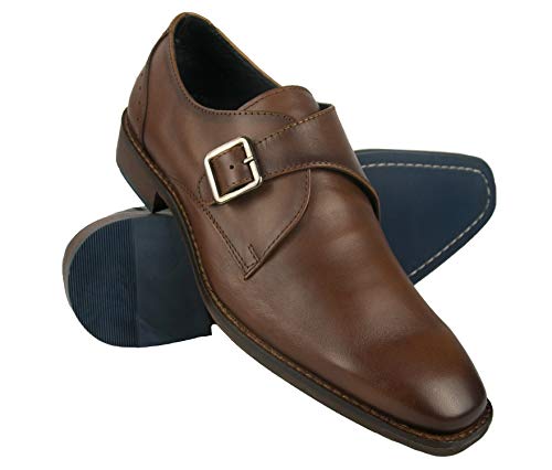 Zerimar Zapato de Piel para Hombre Zapato Elegante para Hombre Color cogñac Talla 41