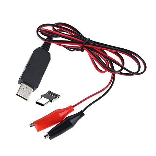 ZHOUMO DIY Tipo C USB a 1.5 V 3 V 4.5 V 6 V 9 V 12 V Cable de alimentación AA AAA C D tamaño eliminador de batería para LED Juguete Walkie Talkie