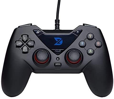 ZLZ Encargarse de Controlador de Juego con Cable Gamepad USB para PC (Windows XP / 7/8/10) & Playstation 3 & Android & Steam Flexible (Color : Default)
