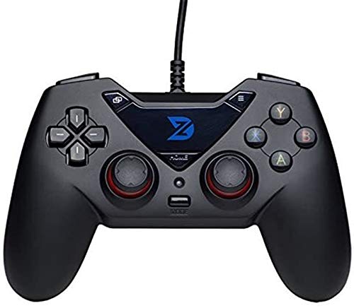 ZLZ Encargarse de Controlador de Juego con Cable Gamepad USB para PC (Windows XP / 7/8/10) & Playstation 3 & Android & Steam Flexible (Color : Default)
