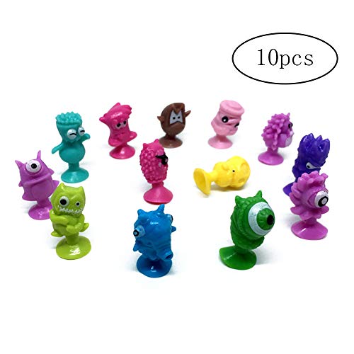 10pcs La Historieta De Los Niños Pequeños Monstruos Figuras De Acción Juguetes Mini Monster Sucker Ventosa Juguetes - Color Al Azar