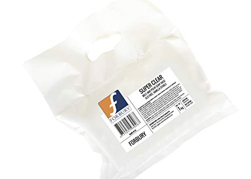 2kg (1kg + 1kg) Base Jabón de glicerina transparente sin SLS, Forbury Direct Super Clear Soap Base