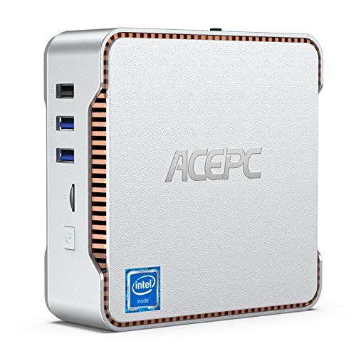 ACEPC Mini PC, Intel Celeron J4125 Processor 8GB DDR4 / 256GB ROM Windows 10 Pro Mini Computer, Triple Screen Support/4K HD/Dual Band WLAN/Gigabit Ethernet/Bluetooth 4.2…