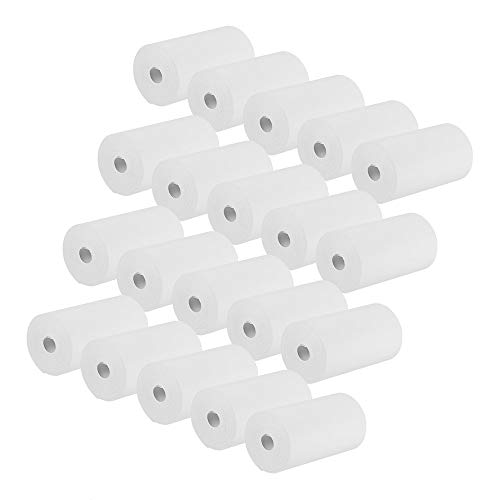 Aibecy Rollos de papel térmico Impresoras de papel de 57 * 30 mm Rollos de la caja registradora para la impresión en papel del recibo de la posición del supermercado 20 rollos