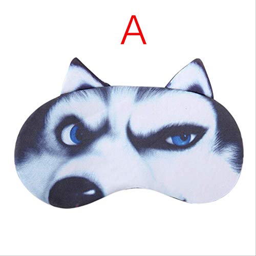 AINIYUE Máscara de Ojos para niños durmientes,Parche de Ojos Suaves para Perros Gato 3D,máscara de Cubierta de Sombra de Ojos portátil para Dormir,para Mujeres y Hombres A