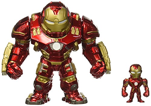 Avengers - Box 2 Figuras Metals - Hulkbuster, 15 cm e Iron Man, 6 cm
