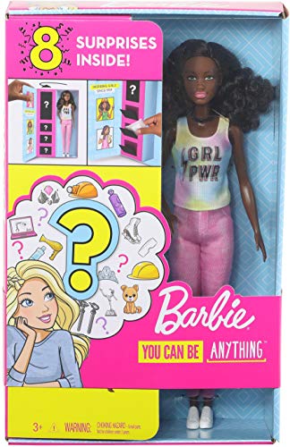 Barbie Quiero Ser, Descubre la Profesión, Incluye Muñeca y 8 Accesorios para Dos Carreras Sorpresa (Mattel GLH63) , color/modelo surtido