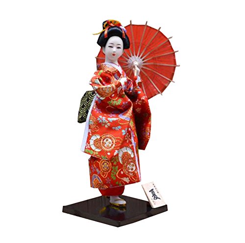 Black Temptation Estilo Aleatorio - 12 "Japonesa Geisha muñeca con Kimono Tradicional de la Vendimia - A9